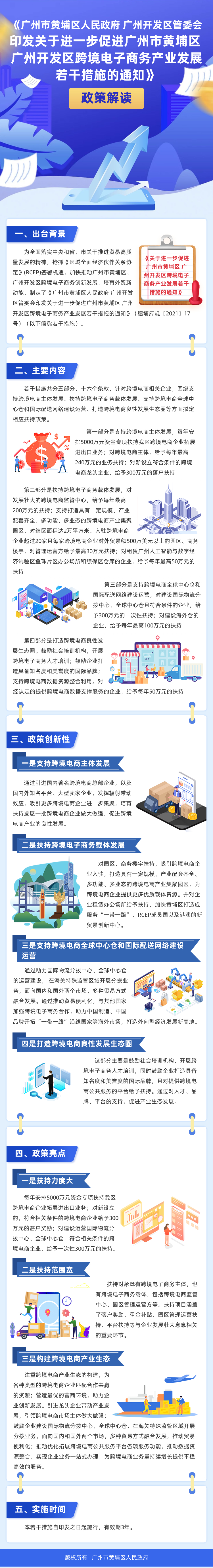 《廣州市黃埔區人民政府 廣州開發區管委會印發關於進一步促進廣州市黃埔區 廣州開發區跨境電子商務產業發展若幹措施的通知》政策解讀(1).jpg